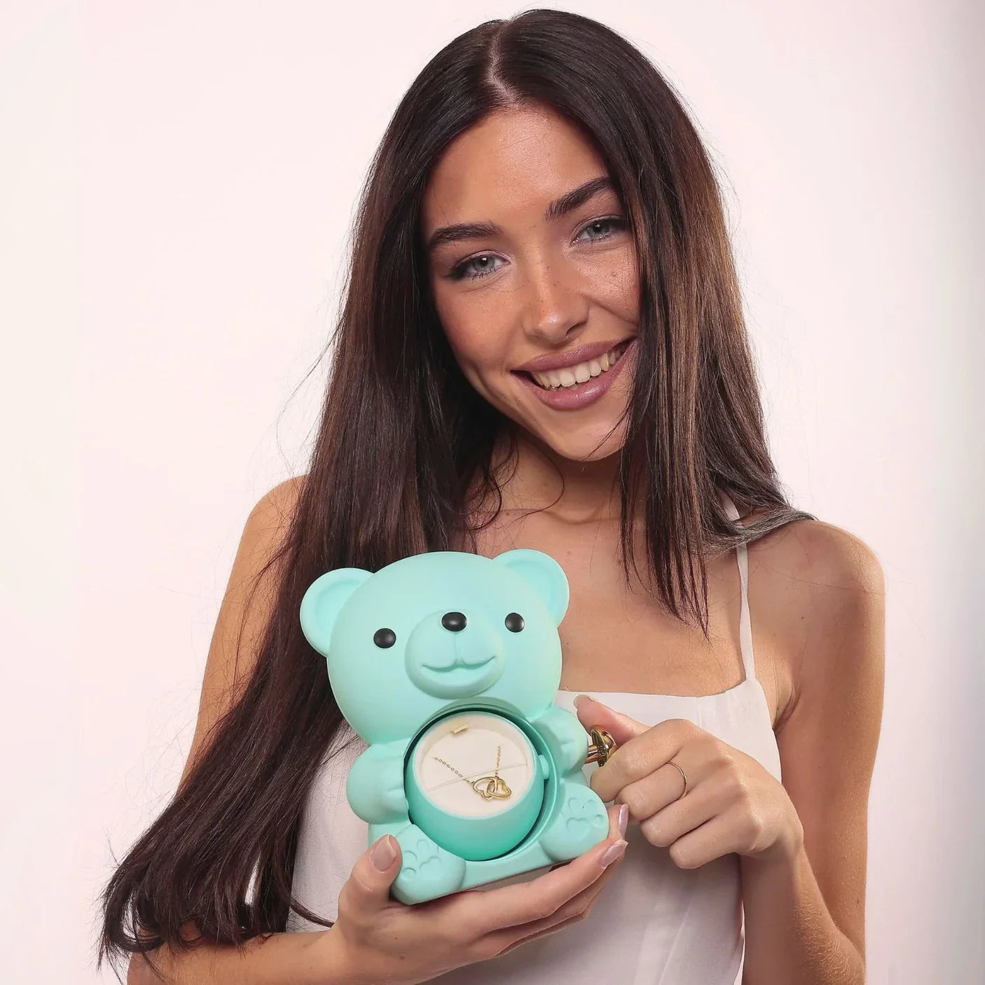 Evig rosenbamse & personlig halskæde