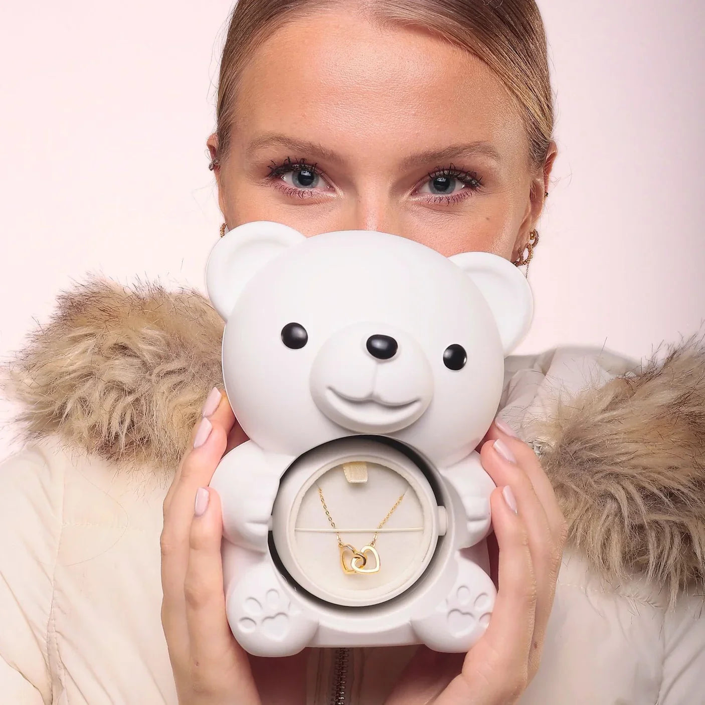 Evig rosenbamse & personlig halskæde